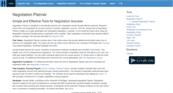 Desktop Screenshot of negotiationplanner.com