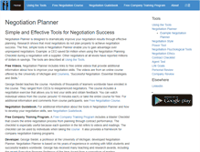 Tablet Screenshot of negotiationplanner.com